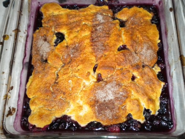 BlueberryCobbler.FullDish