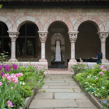 Cloisters.HeavenlyBodies.Monastic Nun Fashion Staning at the Medieval Gardens